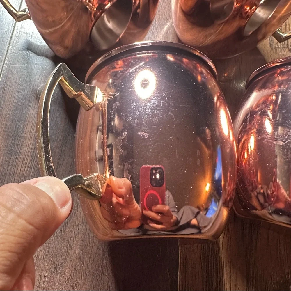 Silver One International Copper Moscow Mule 20oz 4 Pack